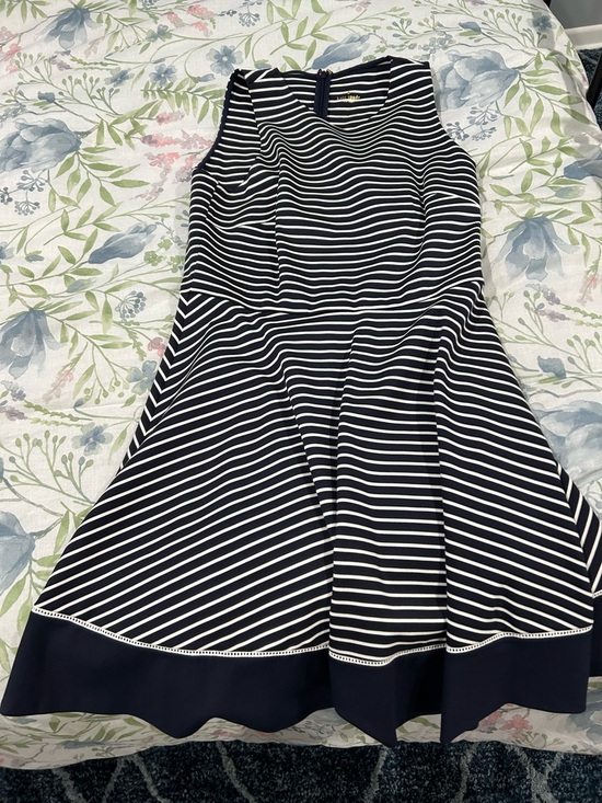 kate spade Dresses & Skirts - Kate Spade Striped Navy and White Fit-and-Flare Dress
